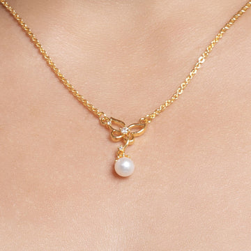 Blush Butterfly Pearl Pendant