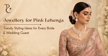 Jewellery for Pink Lehanga