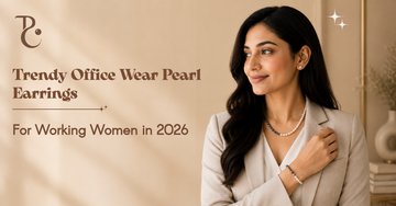 Trendy Office Wear Pearl Earrings