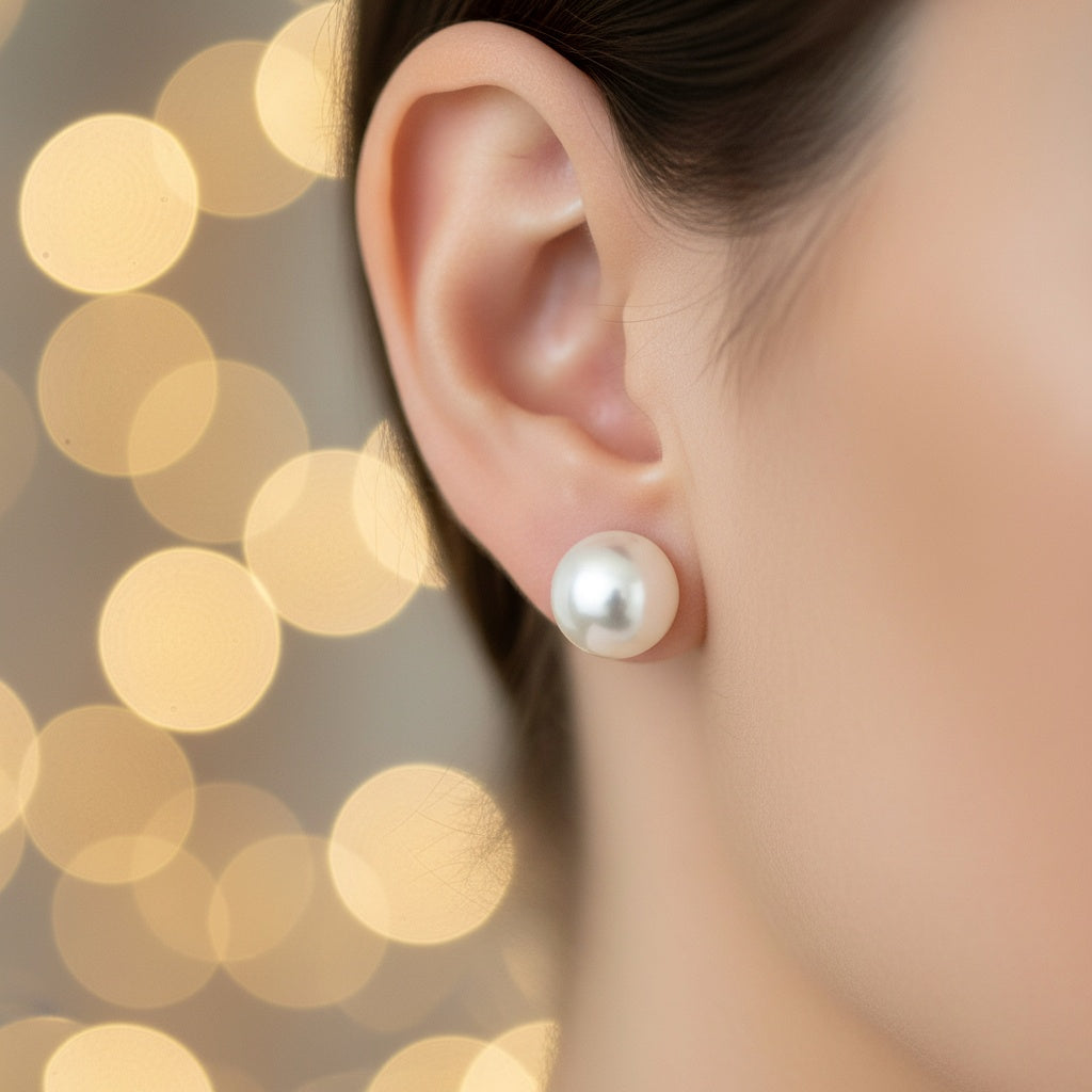 9-10 mm Pearl Stud Earrings