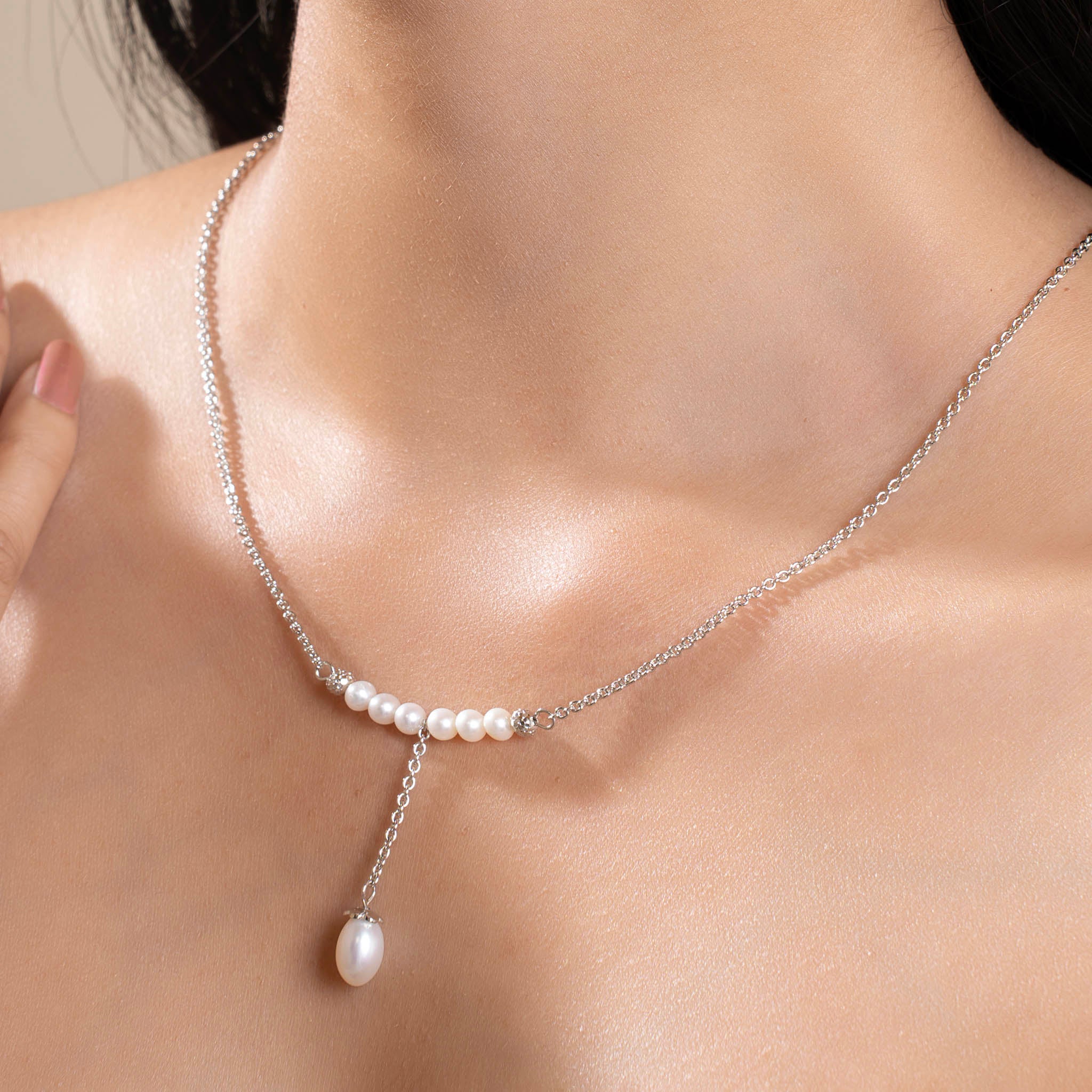 Balanced Pearl Necklace