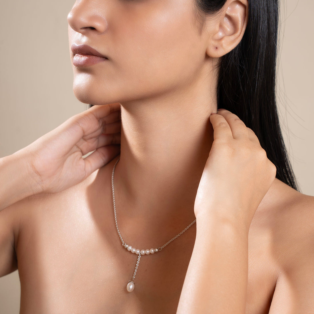 Balanced Pearl Necklace