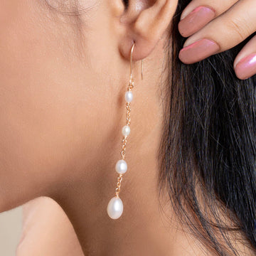 Cascade Pearl Drop Earring