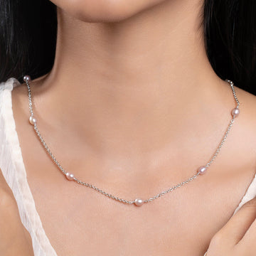 Classic Chain Pearl Necklace