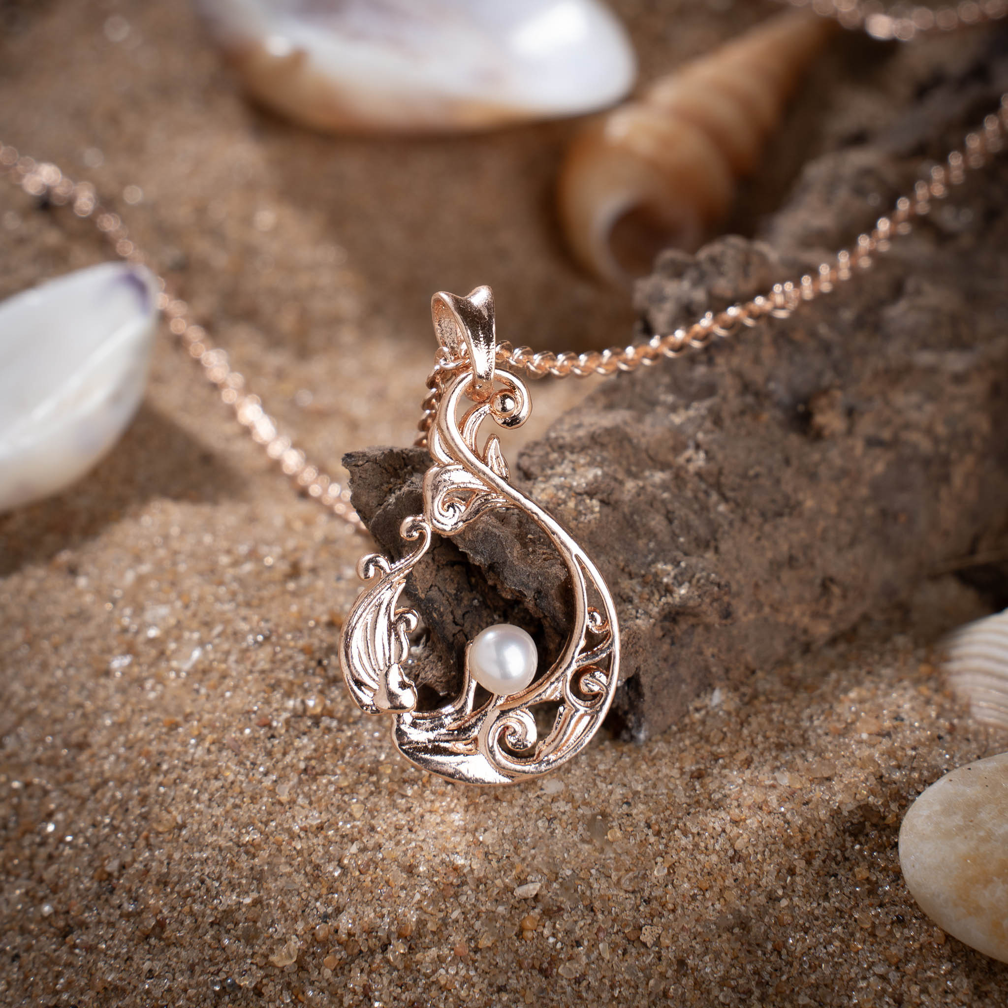 Mermaid's Treasure Pearl Pendant
