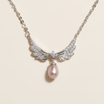 Angel Wing Pearl Pendant
