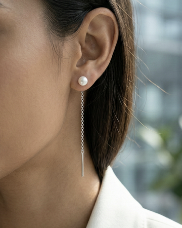 Pearl Threader Earring
