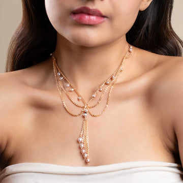 Midnight Mirage Pearl Necklace