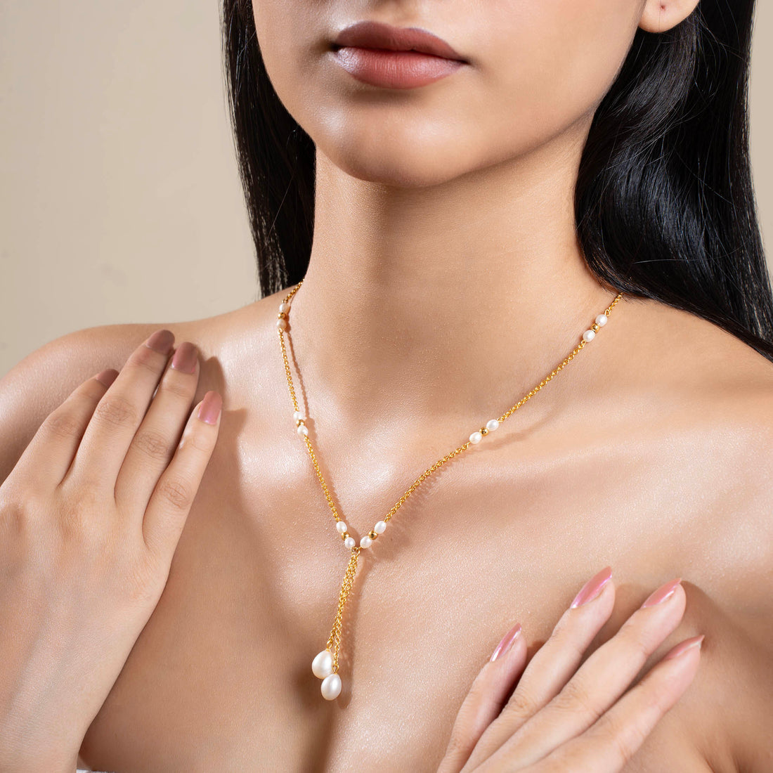 Opulent Pearl Y-Necklace