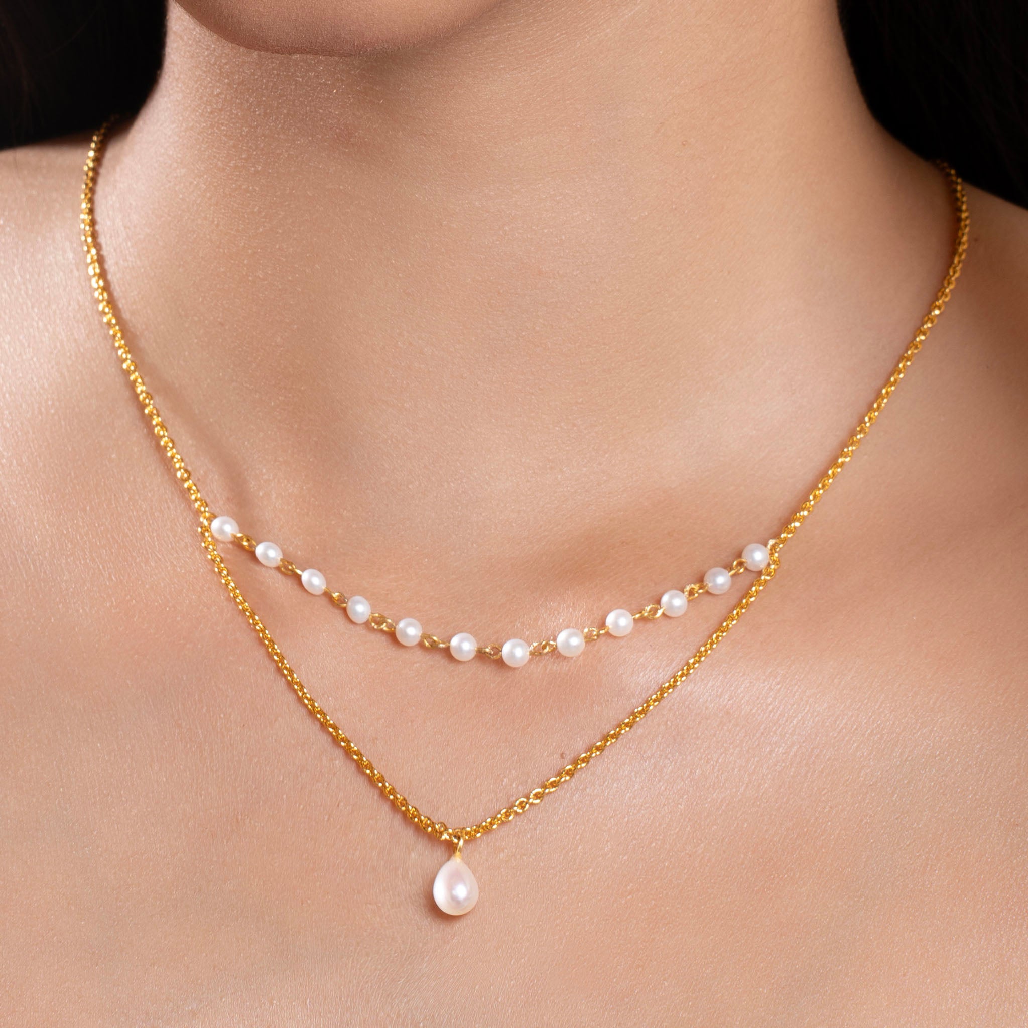 Petite Pearl Layered Necklace
