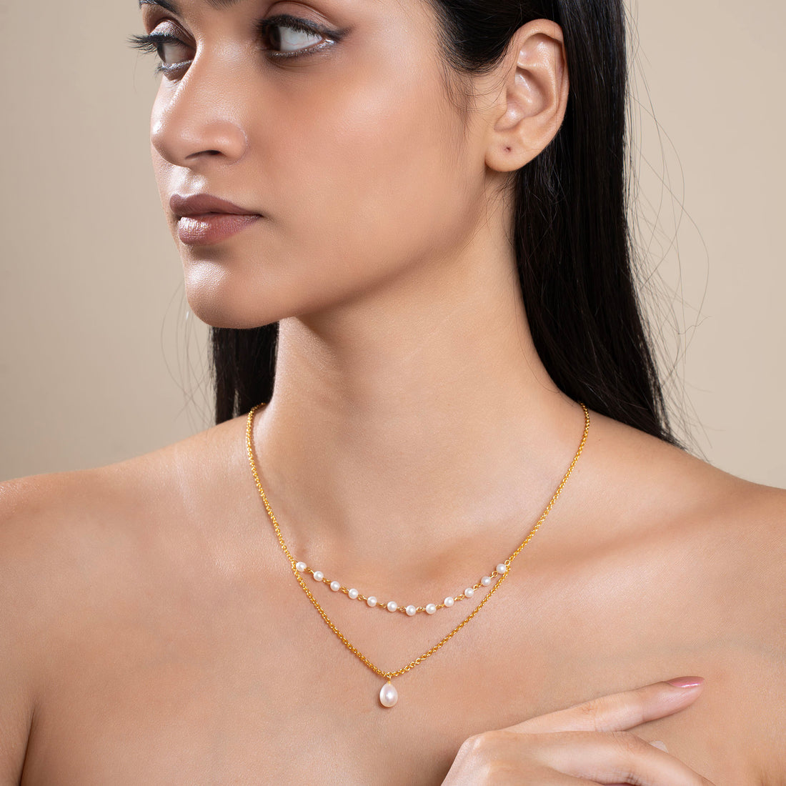 Petite Pearl Layered Necklace