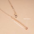 Adjustable extension chain rose gold necklace extender for pearl necklace fitting