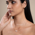 Contemporary minimalist pearl necklace for women
