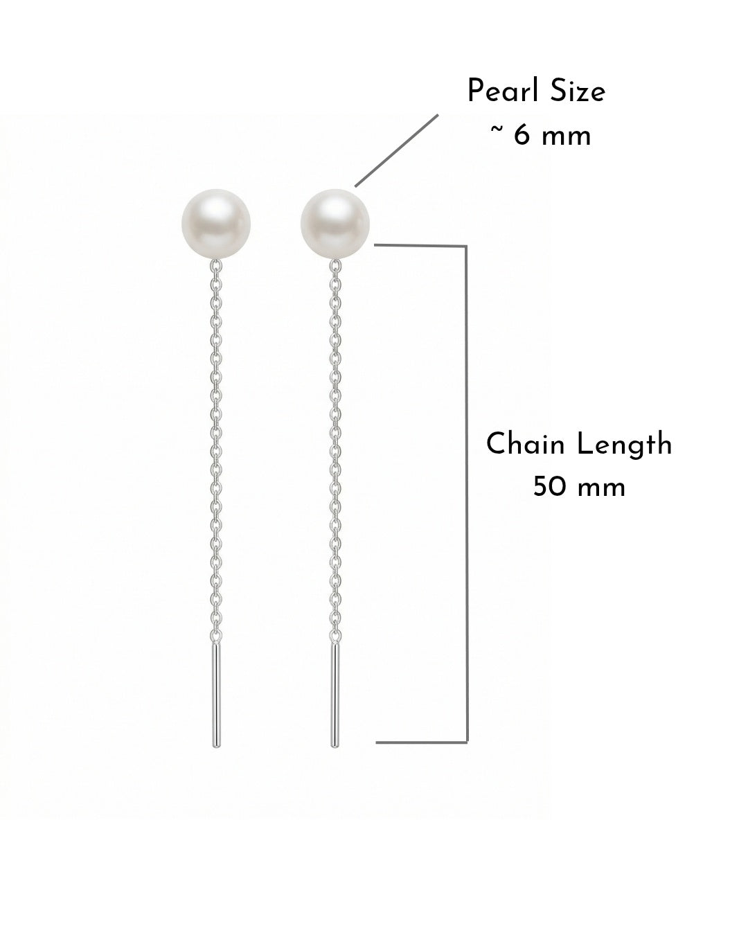Pearl Threader Earring
