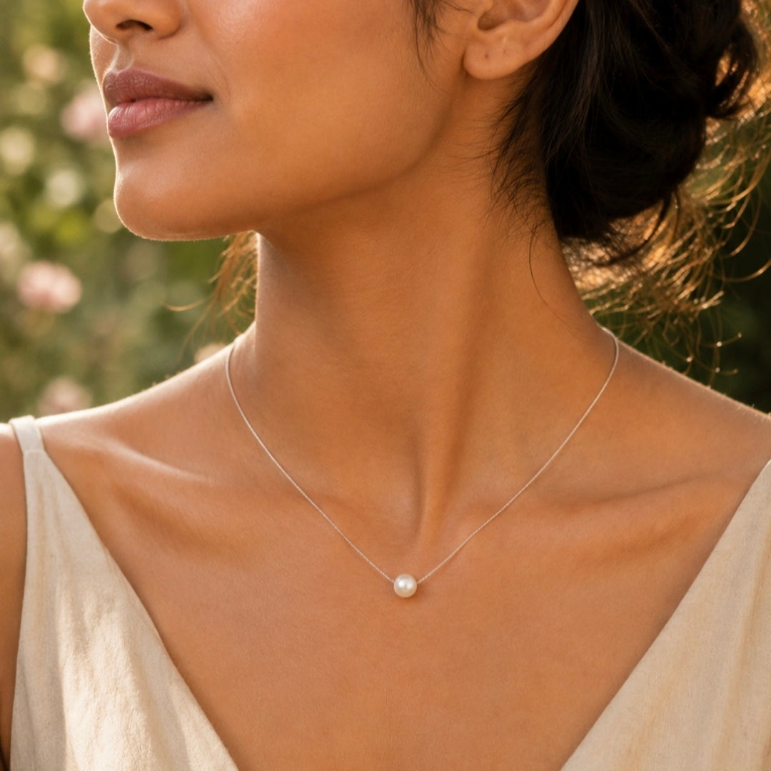 Single Pearl Necklace