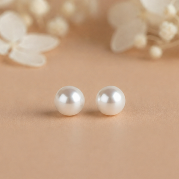 9-10 mm Real Pearl Stud Earrings