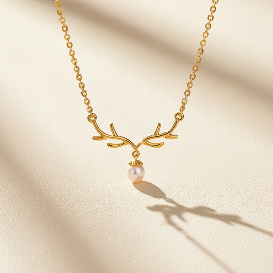 Mystic Stag Pearl Pendant