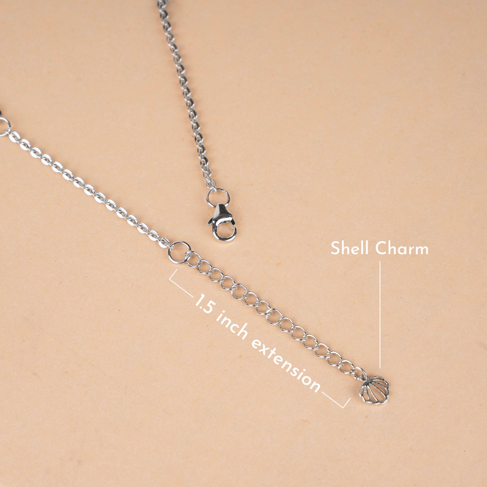 925 silver necklace extension chain for adjustable fitting